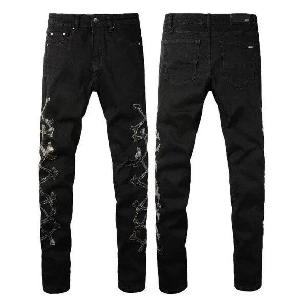 Black Crossed Bones Purple Jeans??37 styles??