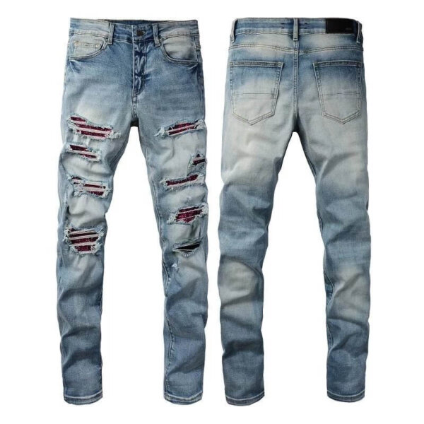 Red Ripped Hole Purple Jeans??37 styles??