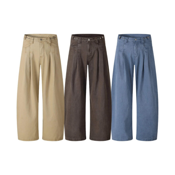 Loose-fit straight-leg jeans??3 styles??
