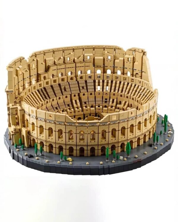 Lego-compatible Roman Colosseum ICONS Series Building Block Set ?C Educational Construction Toy for Adults